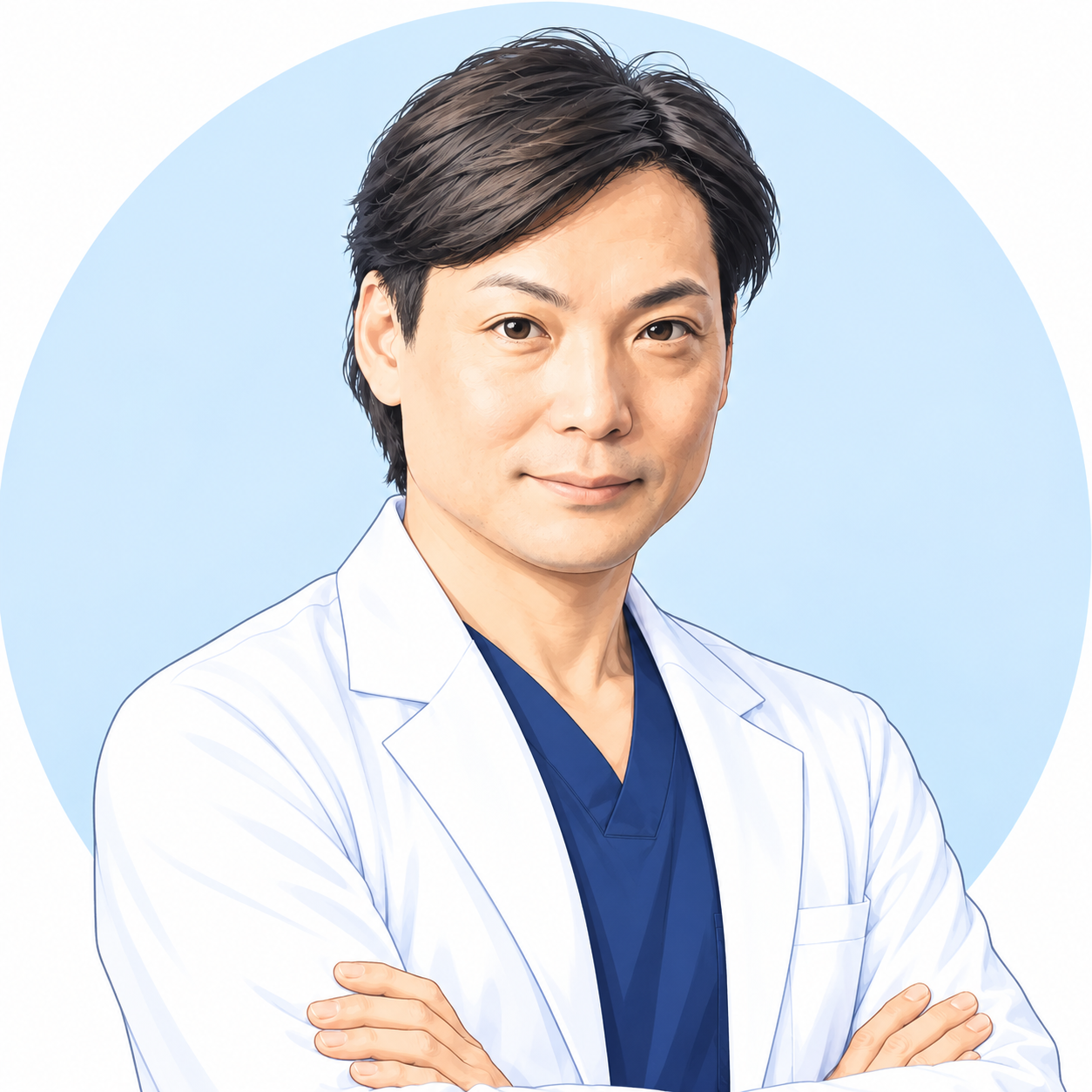 ゆる医局 局長 高野 覚のイラスト